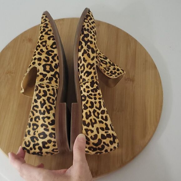Crown Vintage Animal Print Calf Hair Carla 2 Loafer Closed Toe Women's 8.5 - Picture 8 of 10